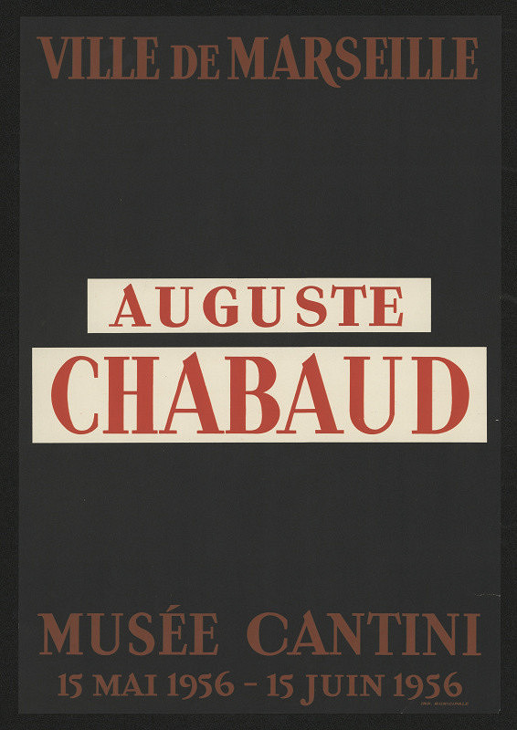 neznámý – August Chaband, Museé Cantini, Ville de Marselle 
