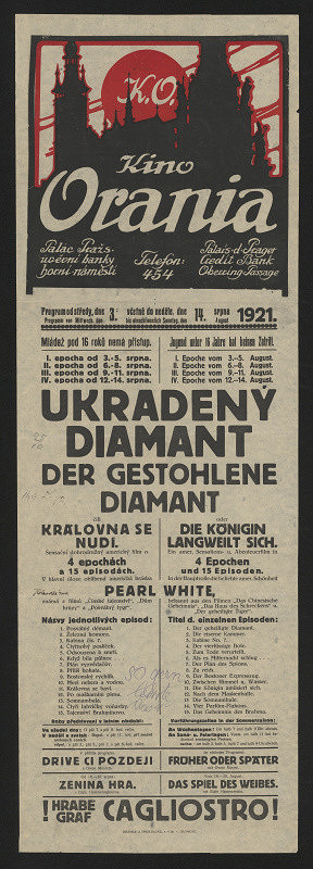 neznámý – Kino Urania, Ukradený diamant 
