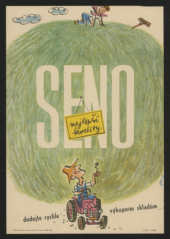 Karel Pekárek – rychlé dodání sena výkupním skladům (Minist.potravin. průmyslu) 