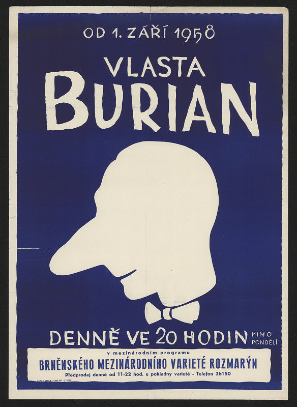 neznámý – Rozmarýn, představení s Vlastou Burianem 