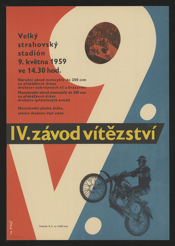  – Velký strahovský stadion, IV. závod vítězství 