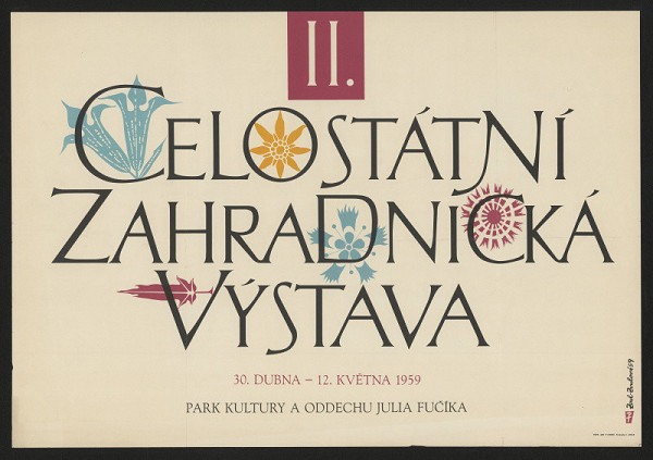 Bedřich Zoul – II. celostátní zahradnická výstava PKO J.Fučíka 