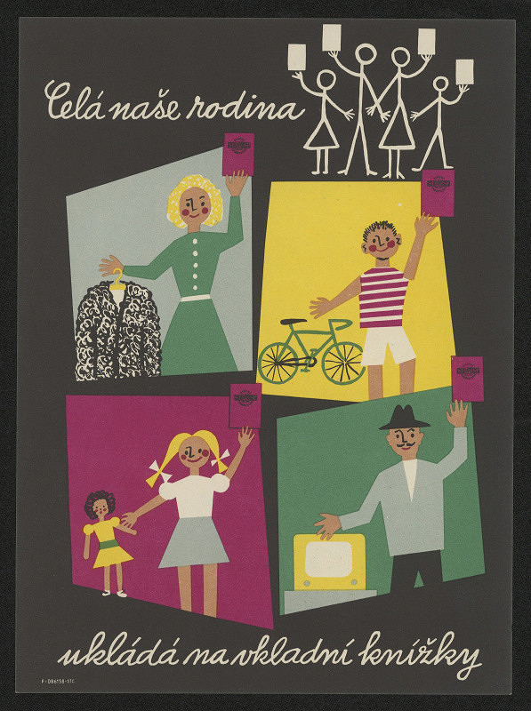 neznámý – Celá naše rodina ukládá na vkladní knížku, Státní spořitelna 