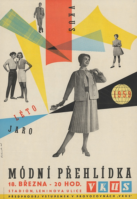 Vladimír Valenta – Módní přehlídka Vkusu 1959, Stadion, Leninova, Brno 