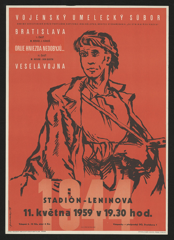 neznámý – Vojenský umělec. soubor Bratislava, Stadion Leninova Brno 