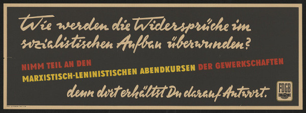 neznámý – večerní Marx-leninistické kurzy 