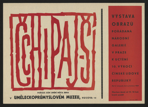 neznámý – C'chi-paj-še, 10. výročí Číns. lid. republiky, UPM Brno 