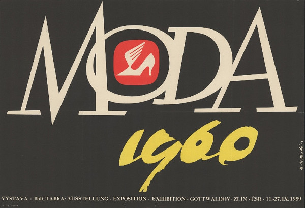 M. Polišenský – Moda 1960, výstava obuvi, Gottwaldov - Zlín 