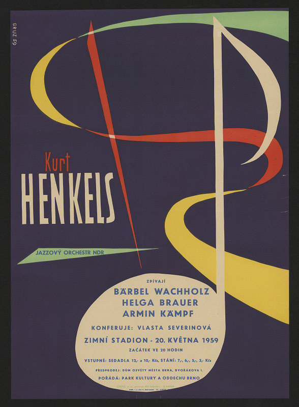 Grus – Kurt Henkels, jazzový orchestr NDR, Brno, Zimní stadion 