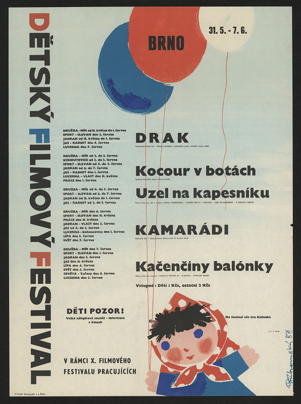 Jaroslav Příbramský – Dětský filmový festival Brno, v rámci X. f.f. pracujících 