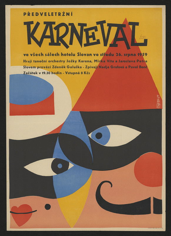 Vladimír Bernard Růžička – předveletržní Karneval v hotelu Slovan 