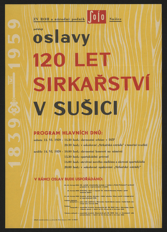 neznámý – 120 let sirkařství v Sušici, oslavy 