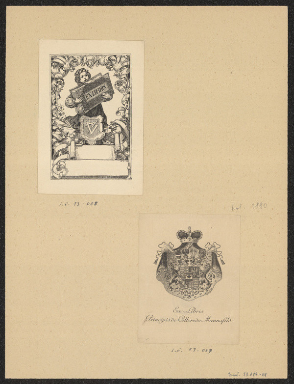 neznámý – Ex libris Principis de Colloredo Mansfeld 