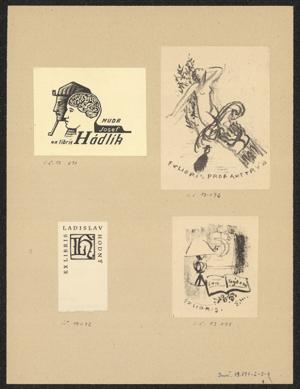 Eduard Milén – Ex libris Eva Trýbová 