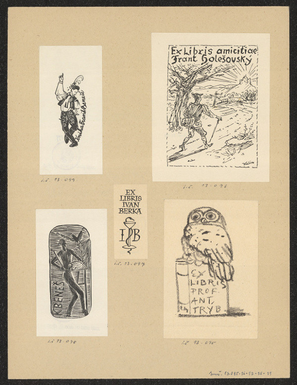 Eduard Milén – Ex libris prof. Ant. Trýb 