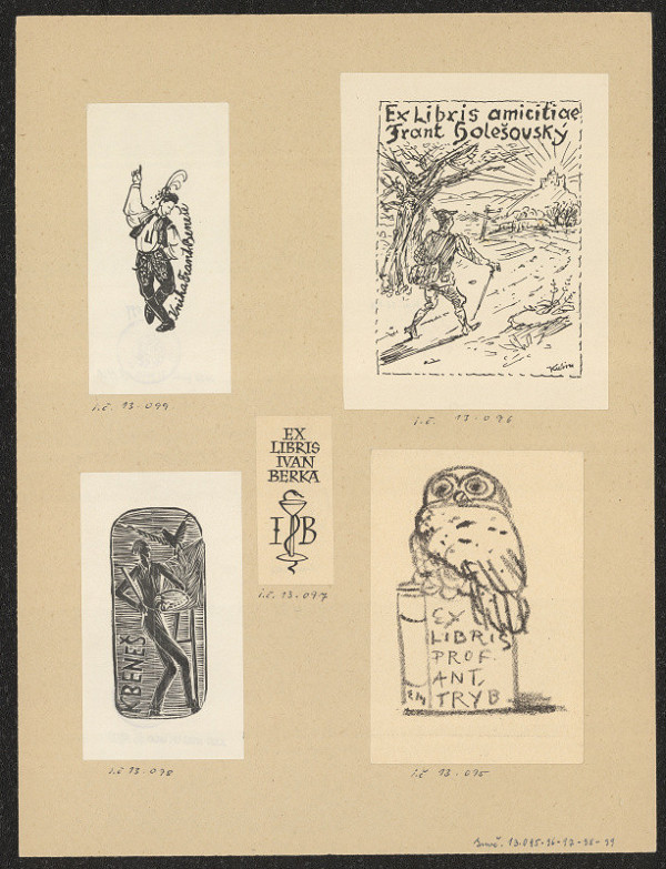 Otakar Kubín (Coubine) – Ex libris Frant. Holešovský 