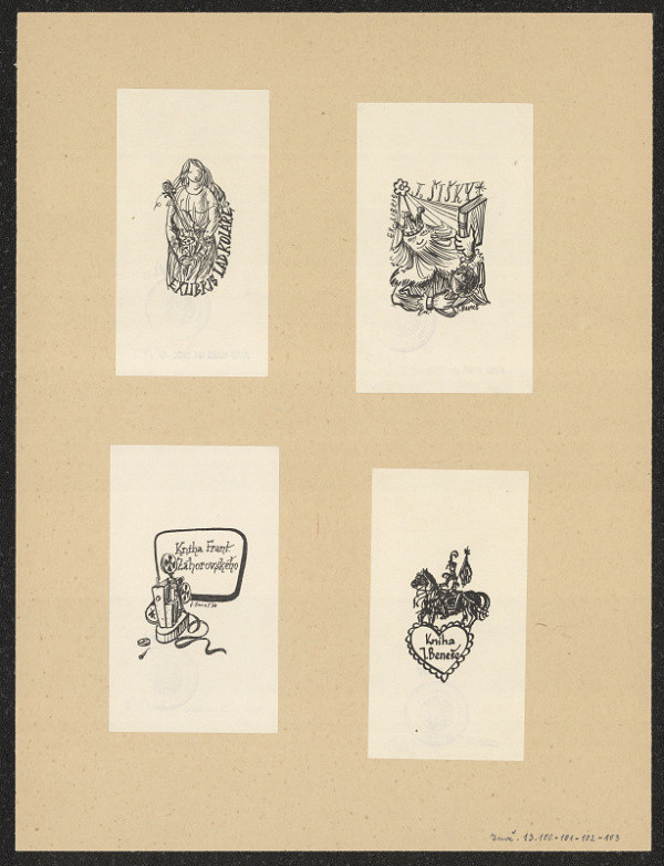 Josef Beneš – Ex libris Frant. Záhořovský 