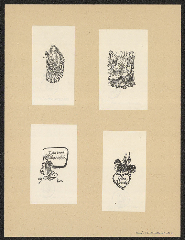 Josef Beneš – Ex libris Lad. Kolář 