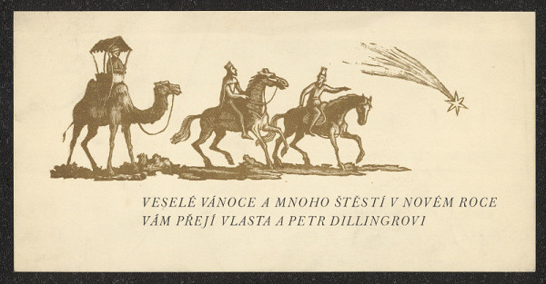 Petr Dillinger – Přání k Vánocům a k Novému roku Vlasty a Petra Dillingera 