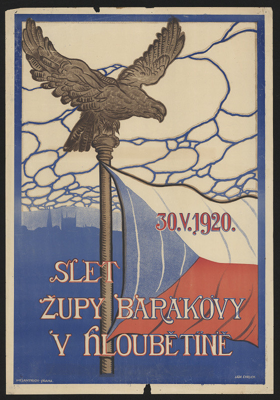 Ehrlich – Sokolský slet  župy Barákovy v Hloubětíně 