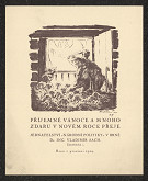 František Hlavica – Novoročenka jednot. Národní politiky v Brně 