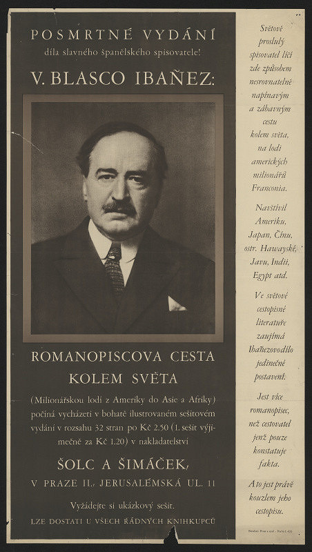 neznámý – Dílo V. Blasco Ibáněza, Šolc-Šimáček Praha 