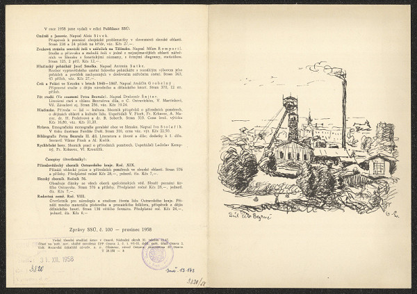 neznámý – Novoročenka Slezského ústavu ČSAV, Opava 