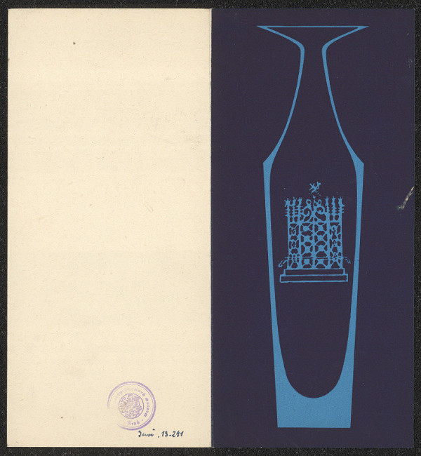 Stanislav Kovář – Výstava skla Ludmily Smrčkové, práce z let 1923 - 1958; Nár. technic. museum Jablonec n.N. 