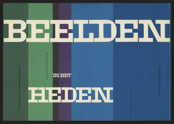 Wim (Willm Hendrick) Crouwel – Beelden in bat heden (?); Stedelijk museum, Amsterdam 