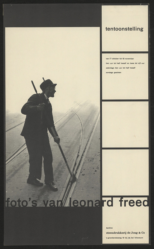 Pieter Brattinga – fotografie Leonarda Freeda, kantina tiskárny Ol Jong&Co, Hilversum 