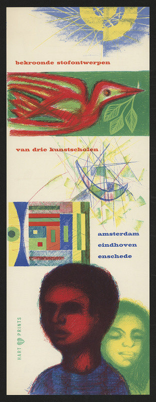 Wim Brusse – Bekroonde Stofonwersen (?) van drie Kunstcholen, Amsterdam, Eidhoven 