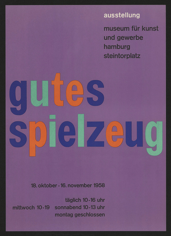 neznámý – Gutes Spilzeug, Museum f. Kunst u. Gewerbe, Hamburg 