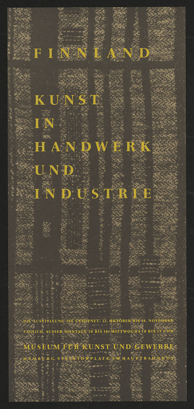 neznámý – Finland, Kunst in Handwerk, Industrie, Museum f. Kunst u. Gewerbe, Hamburg 