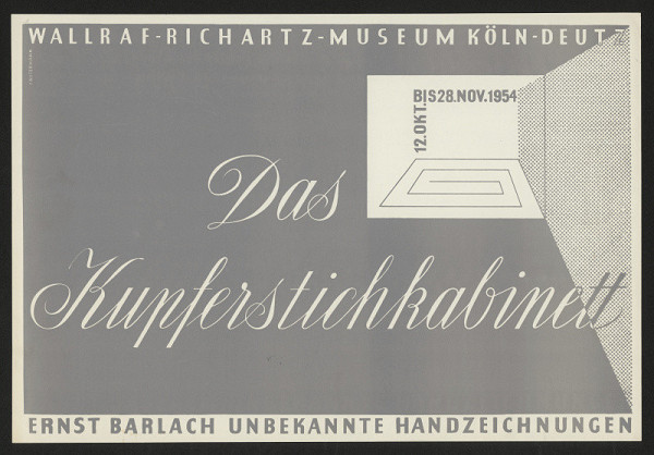Lauterhahn – Das Kupferstich Kabinett, Ernst Barlach unbekannte Handzeichnungen. Wallraf - Richartz - Museum, Köln Deutz 