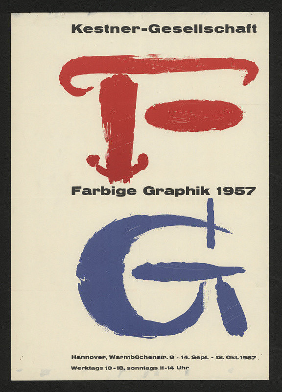 neznámý – Farbige Graphik 1957, Kestner-Gesellschaft, Hannover 