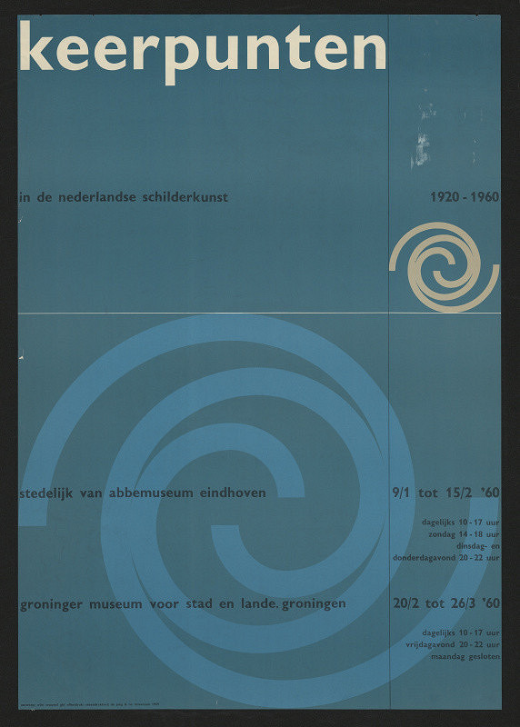 Wim (Willm Hendrick) Crouwel – Keerpunten de nederlandse schilderkunst 1920 - 1960, Stedelijk van Abbemuseum, Eidhoven 