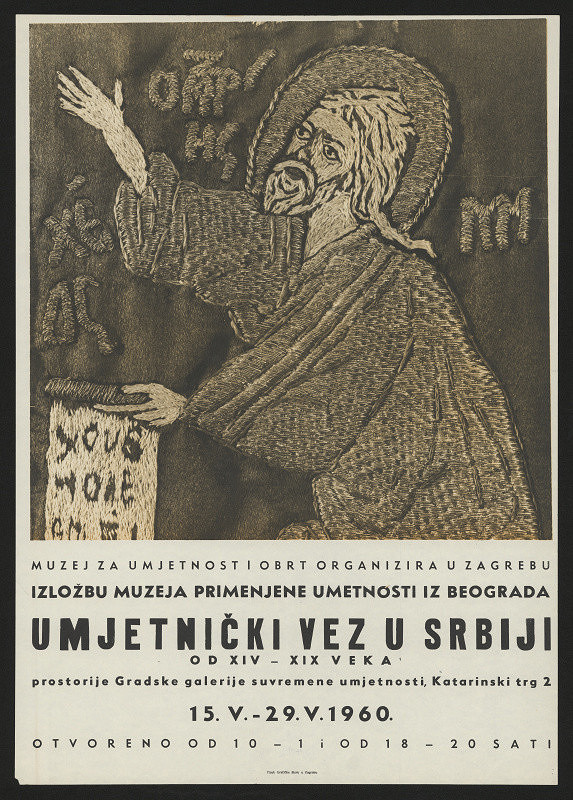 neznámý – Mujetničky vez u Srbiji (?), Ze sbírek Muzea užit. umění v Bělehradě v Záhřebské galerii souč. umění 