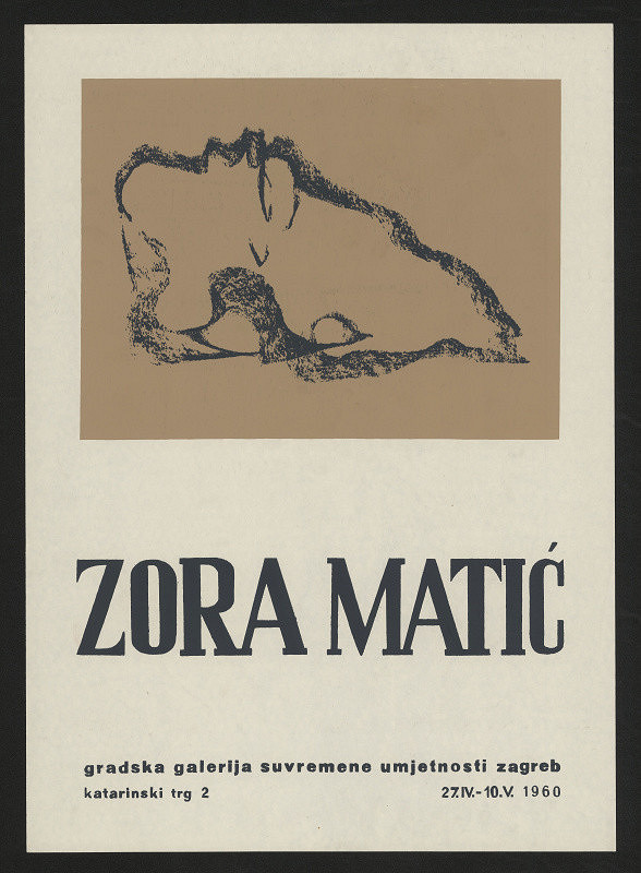 neznámý – Zora Matič, Gradska galeriija suvremene umjetnost Zagreb 