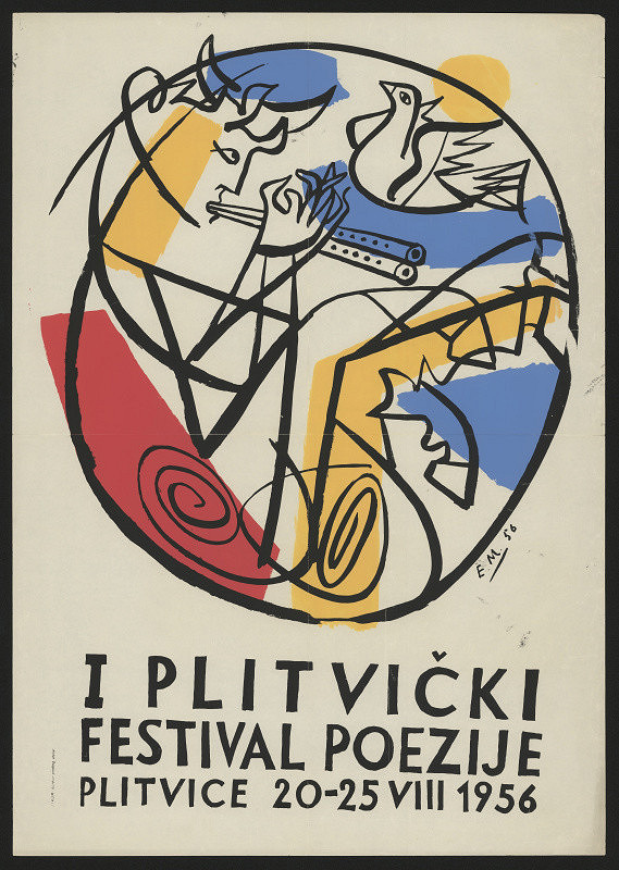 E. Murtič – I. plitvički festival poezije 1956, Plitvice 