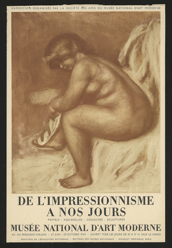 neznámý – Od impresionismu do dneška, pastely, akvarely, kvaše, sochy, Museé national d´art moderna 