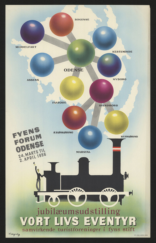 Viggo Vagnby – Fyens forum. Odense  jubil. výst.  Vort lins eventyr 