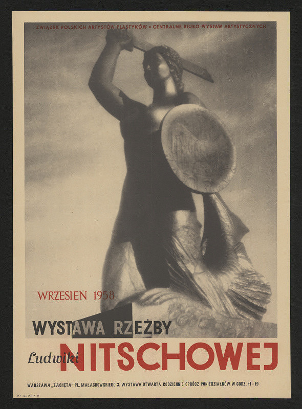 neznámý – Ludwika Nitschová, sochařské práce, Varšava 