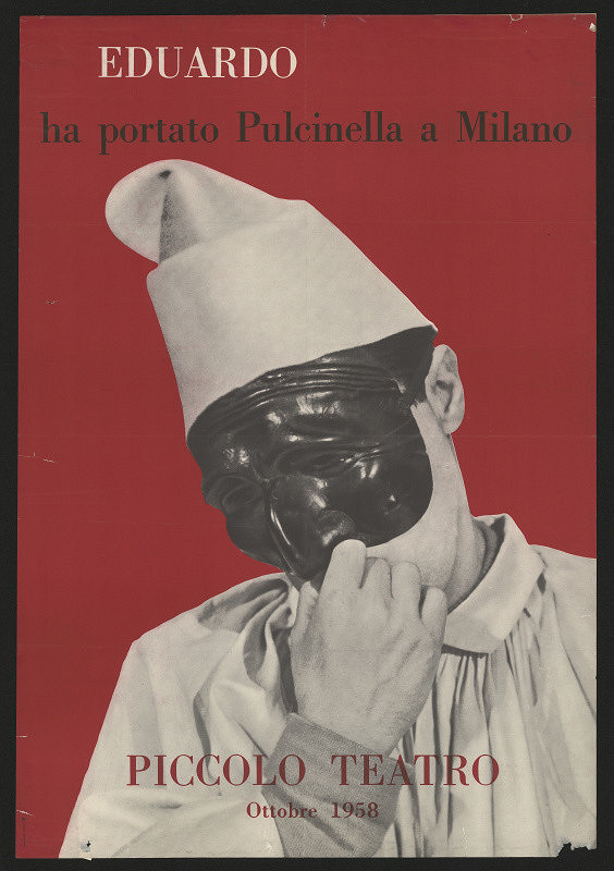 neznámý – Eduardo ha portato Pulcinella a Milano, Piccolo Teatro ottobre 1958 
