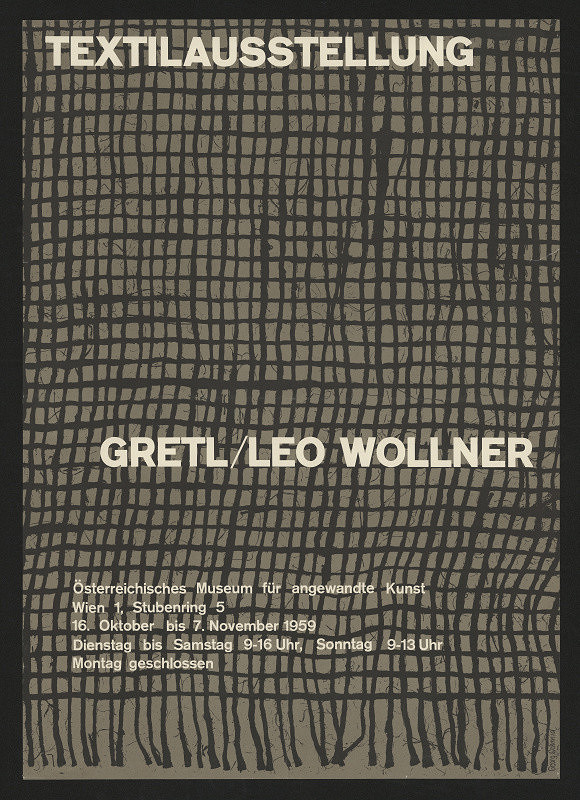 Georg Schmid – Gretl, Leo Wollner - Textilaustellung