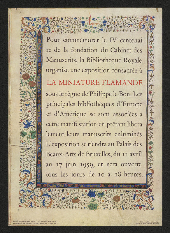 neznámý – La miniature flamande 