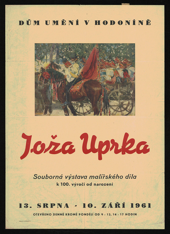 neznámý – Jože Úprka. Souborná výstava malířského díla k 100. výr. od narození 