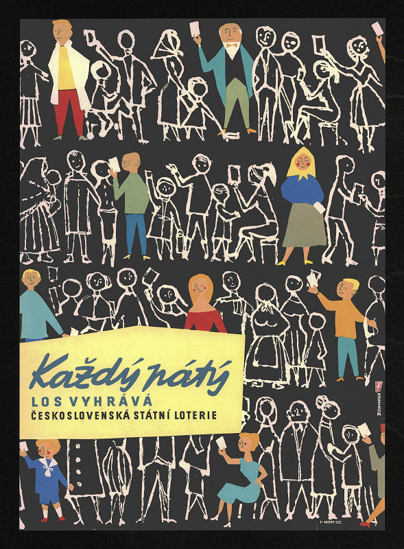 Duňa Böhmová-Civínová – Čs. státní loterie - Každý pátý los vyhrává 