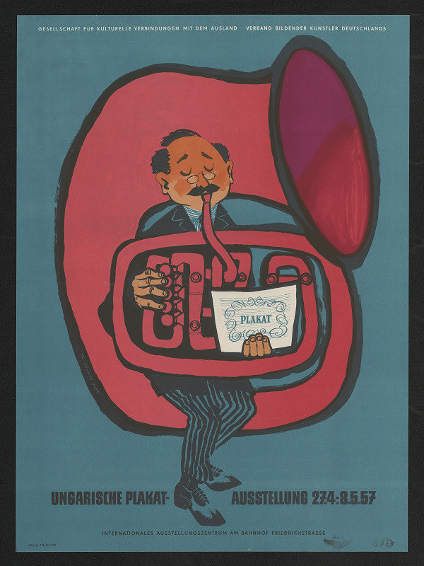 Máté András – Ungarische plakat - Ausstellung 27.4-8.5.57 