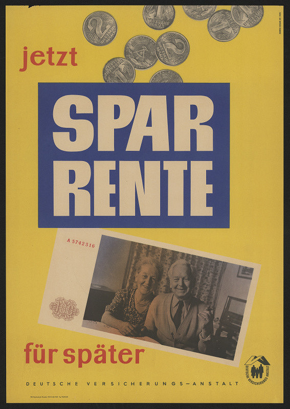 neznámý – Jetzt Spar Rente - Deutsche Versicherungs - Anstalt 
