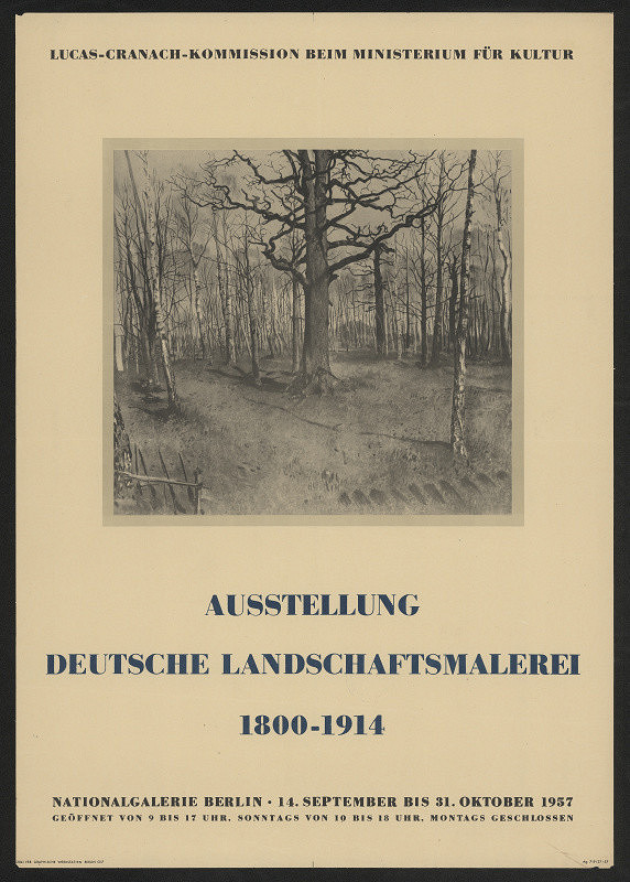 neznámý – Ausstellung deutsche Landschaftsmalerei 1800-1914 